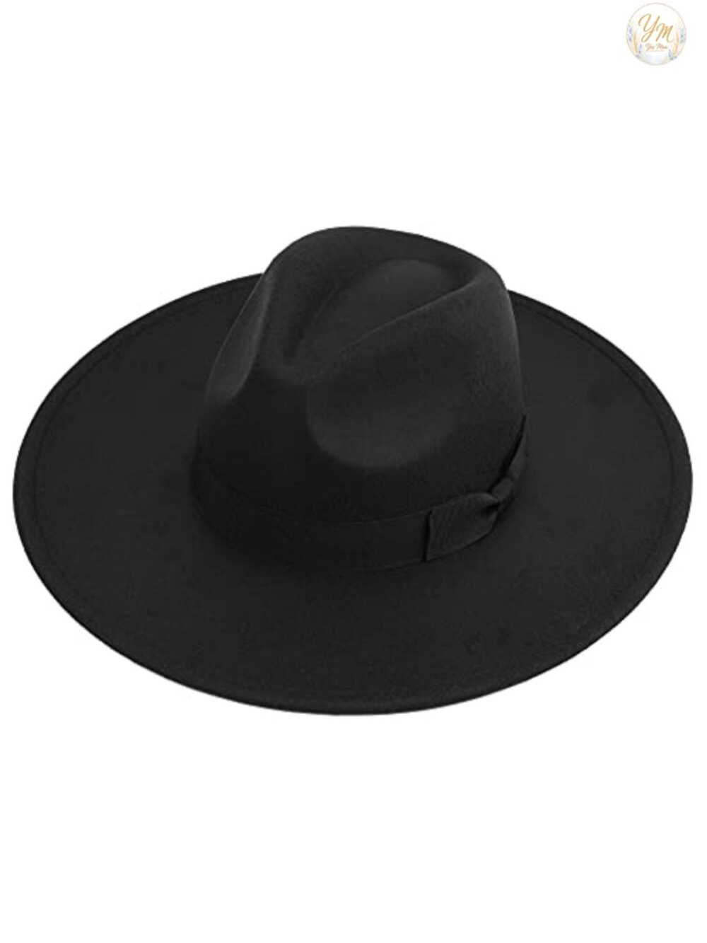 Wide Brim Wool Fedora Hat Adjustable Strap Outdoor Party